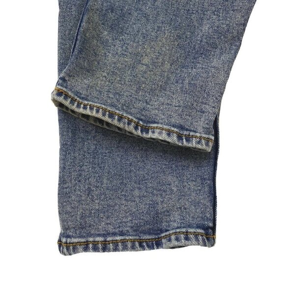 H & M Divided Women's size 0 Mom High Waist Tapered Distressed Blue Denim Jeans - Picture 5 of 12